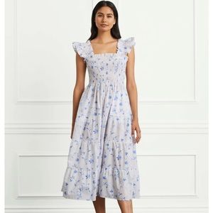 Hill House Ellie Nap Dress in Blue Botanical size S